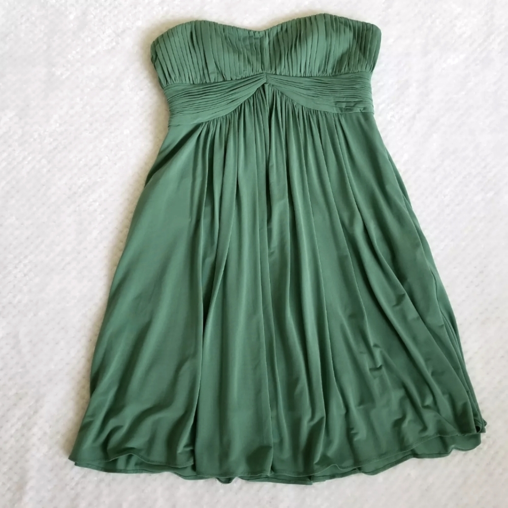 BCBG MaxAzria strapless dress, green, XS-S